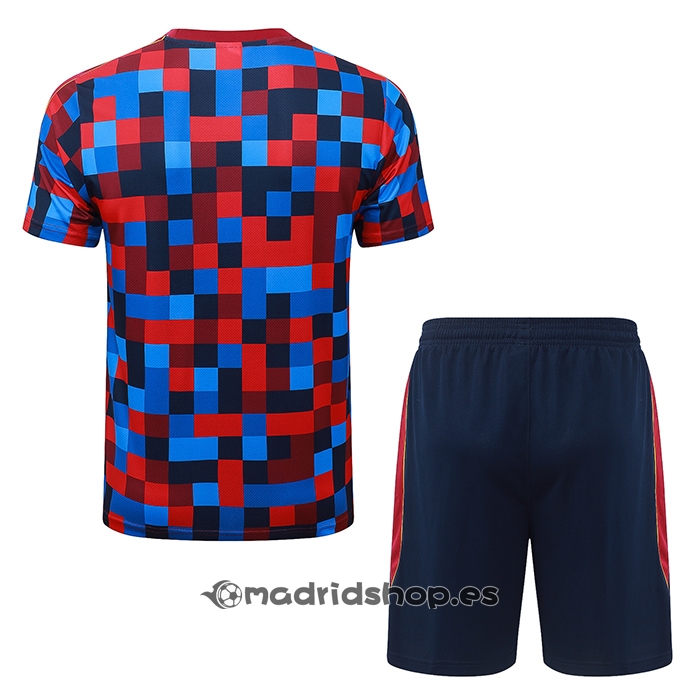 Chandal del Barcelona Manga Corta 26-27 Azul Rojo - Pantalon Corto